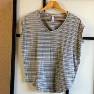 Athleta Cloudlight Stratus Modal Blend Striped T-Shirt